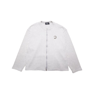 CRACK METAL KNIT ZIP