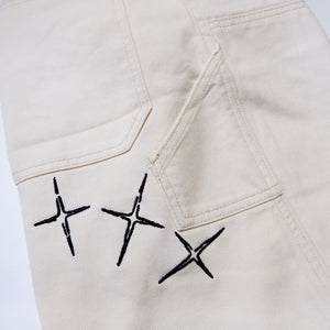 CROSS DRIP PAINTER PANTS