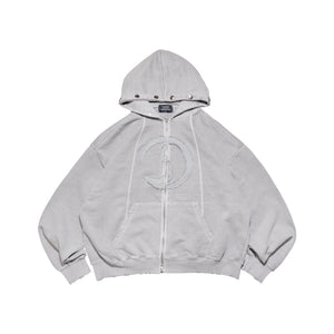 CRACK  ZIP HOODIE