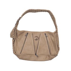 CRACK METAL ZIP SHOURDER BAG