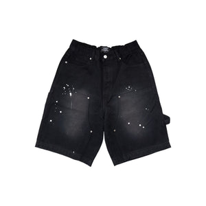 CROSS DRIP PAINTER PANTS