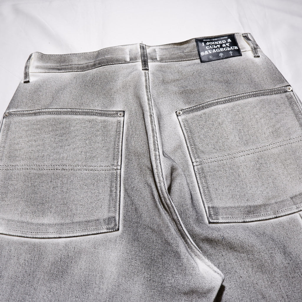 CULT OIL PAINT DENIM PANTS