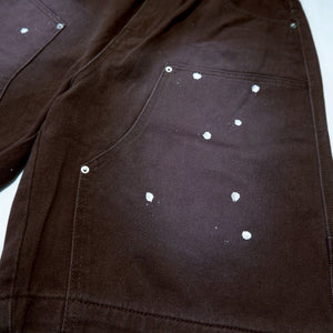 CROSS DRIP PAINTER PANTS