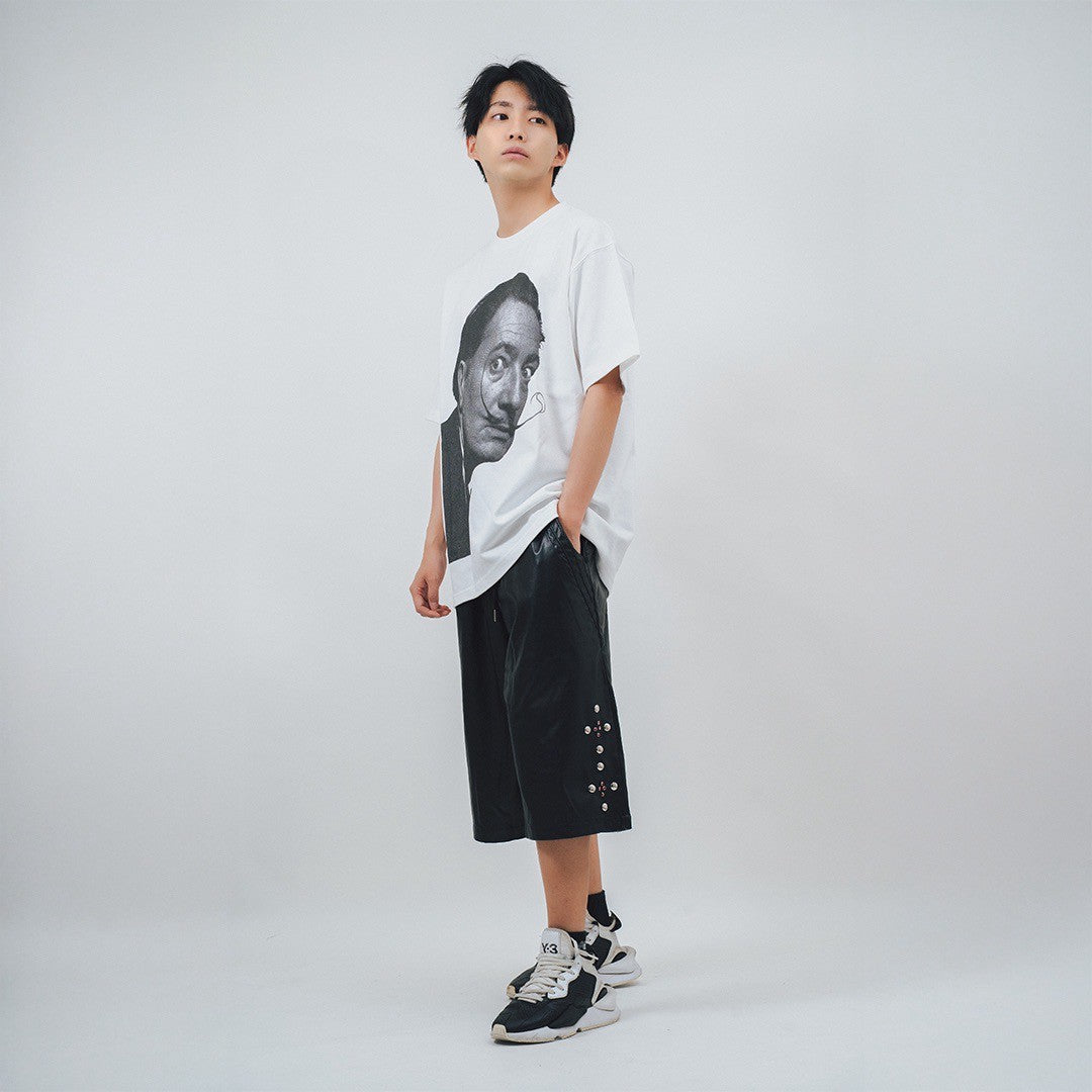 STUDS leather SHORTS