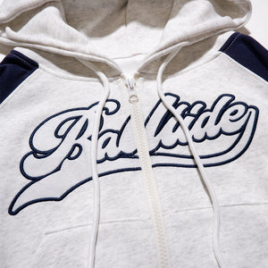 切り替えパーカー