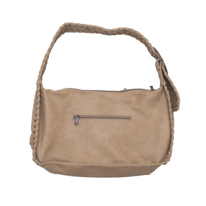 CRACK METAL ZIP SHOURDER BAG