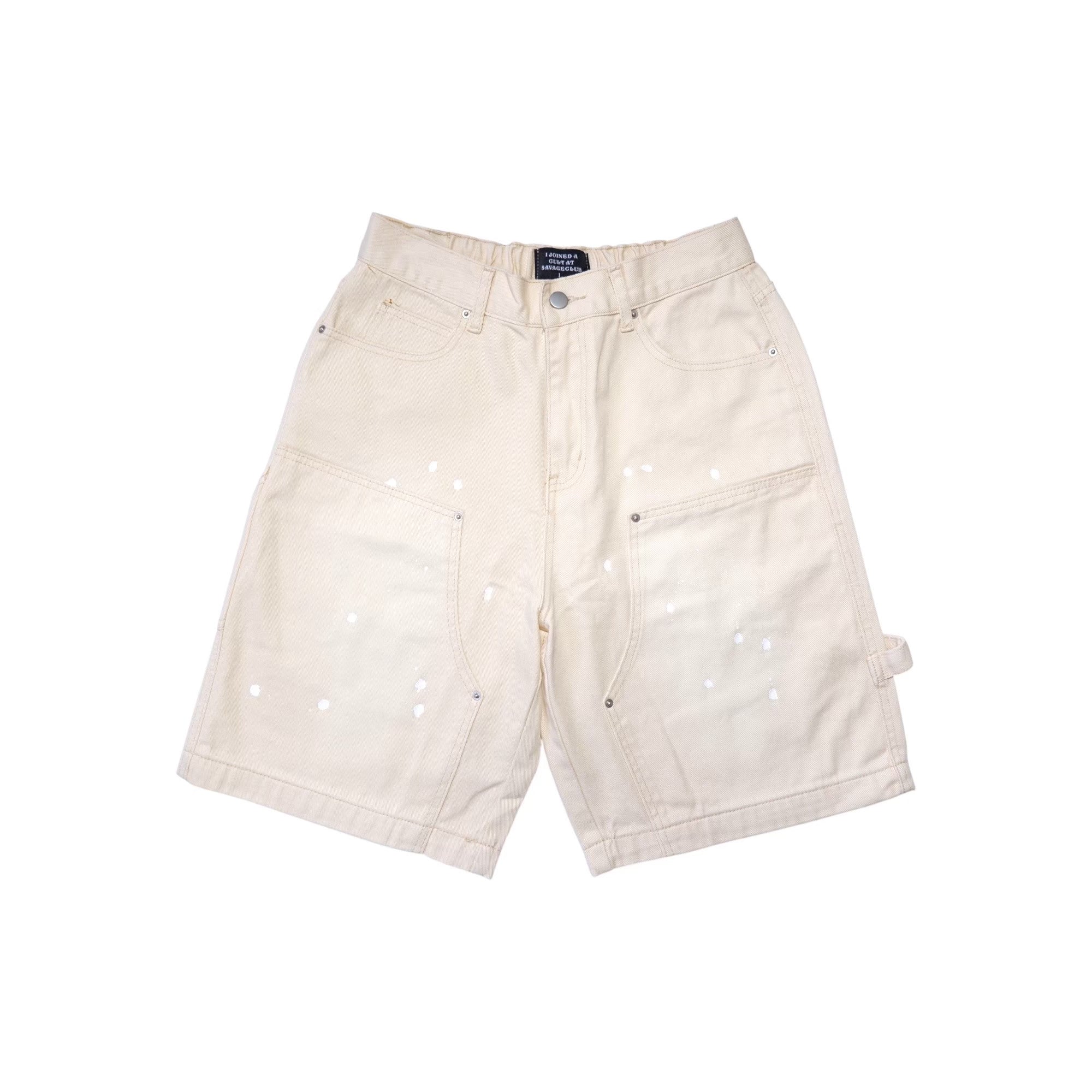 CROSS DRIP PAINTER PANTS