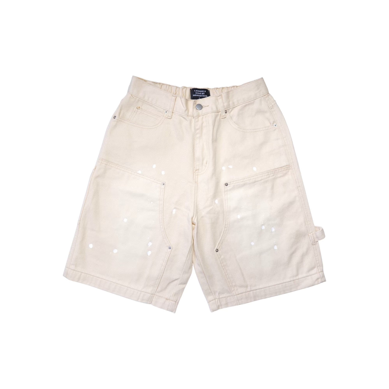 CROSS DRIP PAINTER PANTS