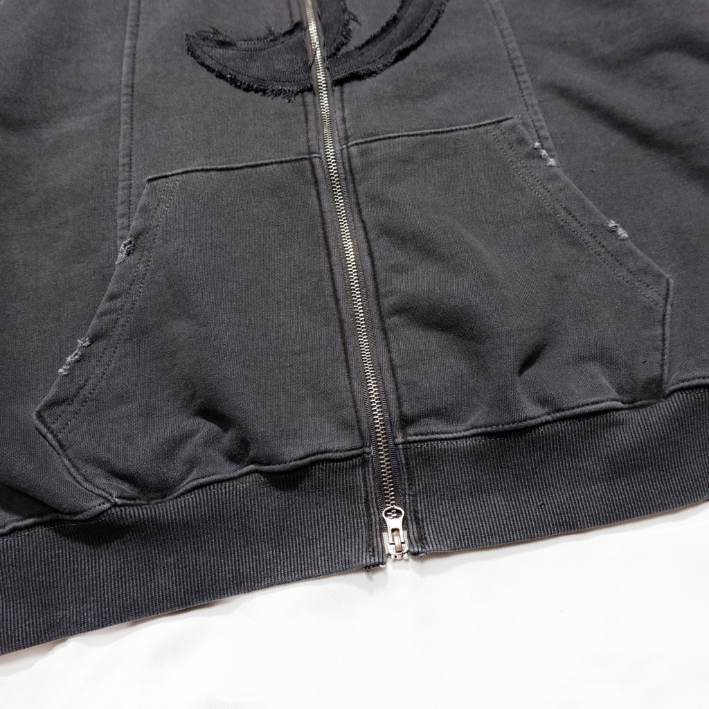CRACK  ZIP HOODIE