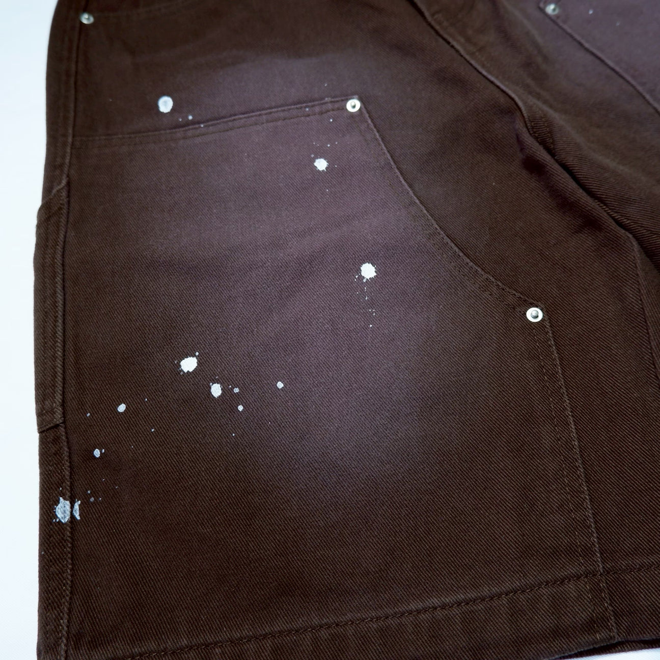 CROSS DRIP PAINTER PANTS