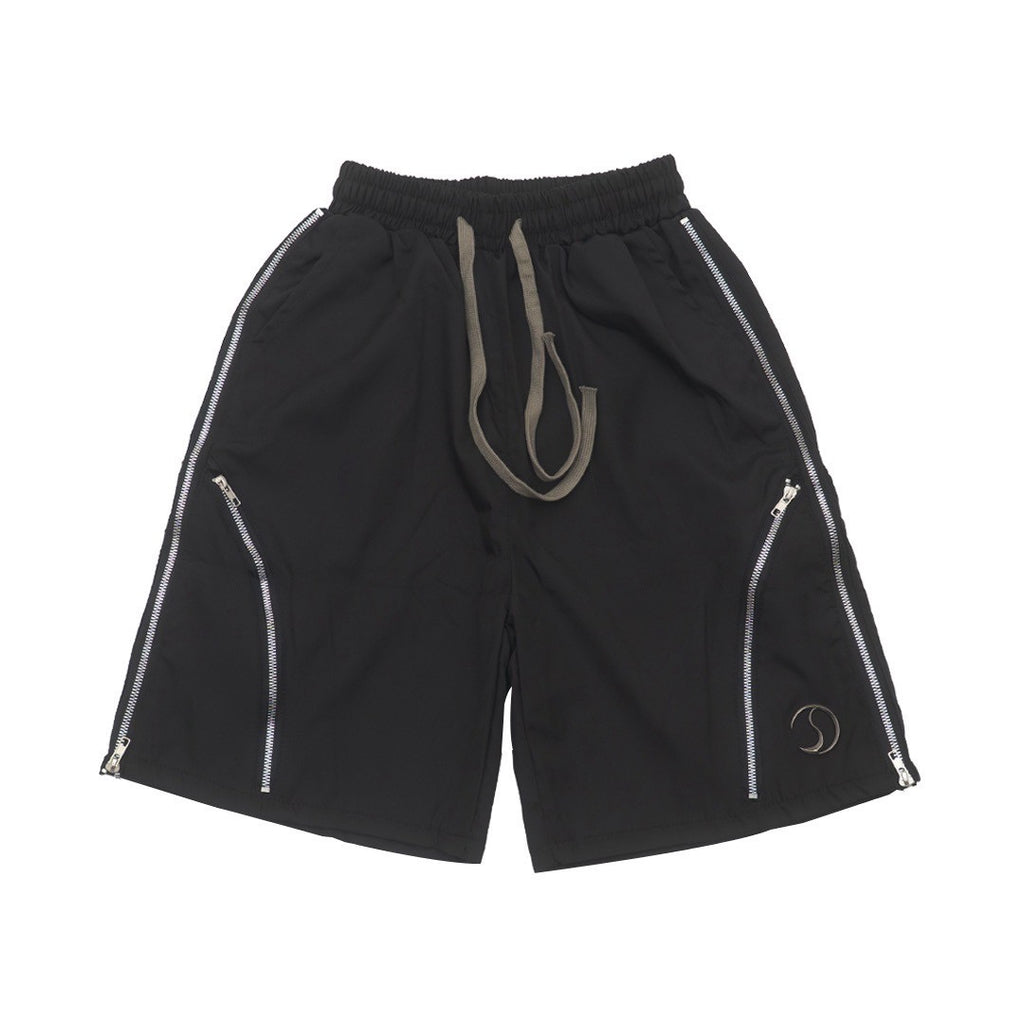 CRACK METAL ZIP SHORTS