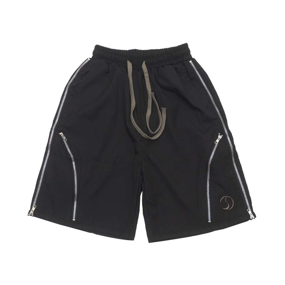 CRACK METAL ZIP SHORTS