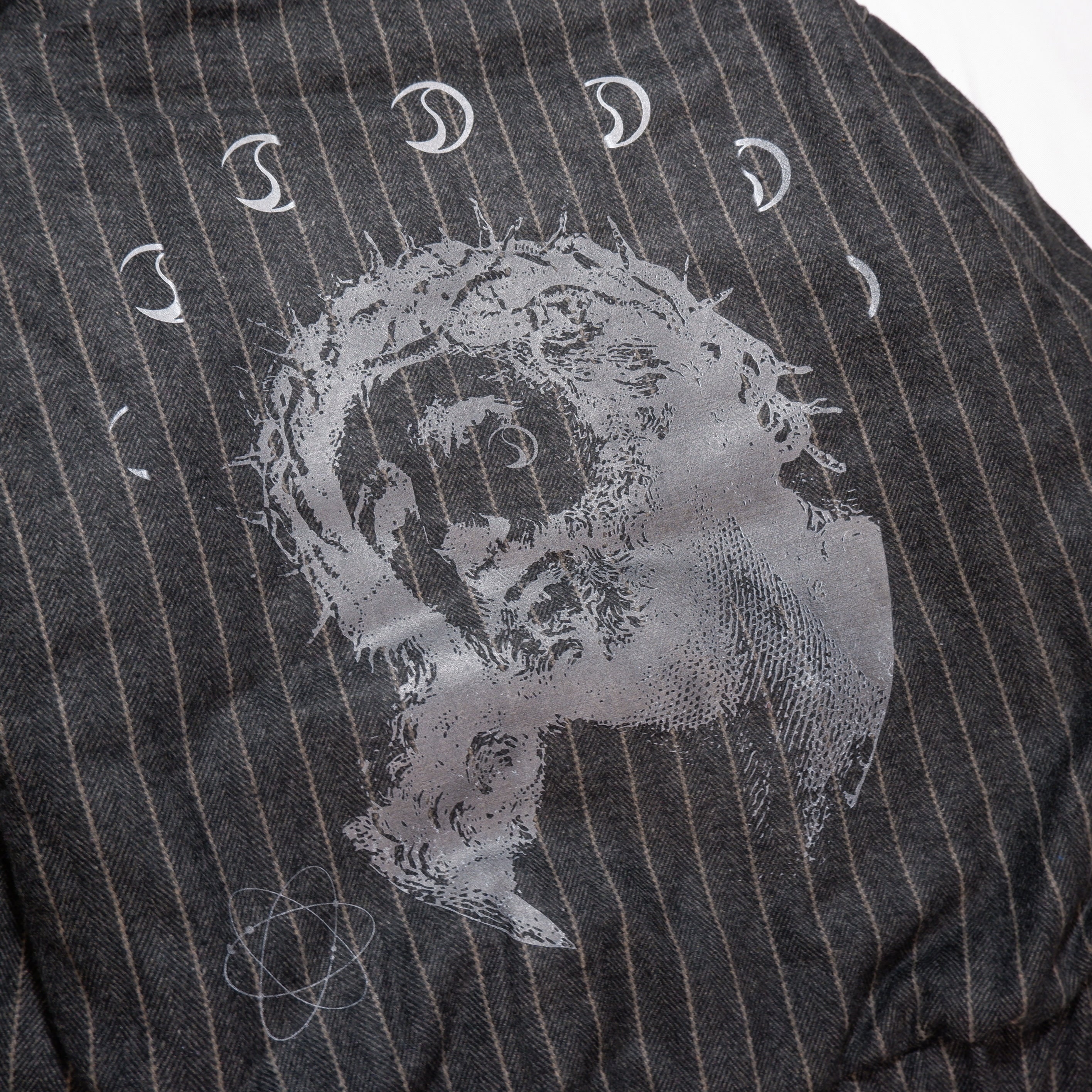 ASTRONOMY JESUS STRIPE ZIP HOODIE