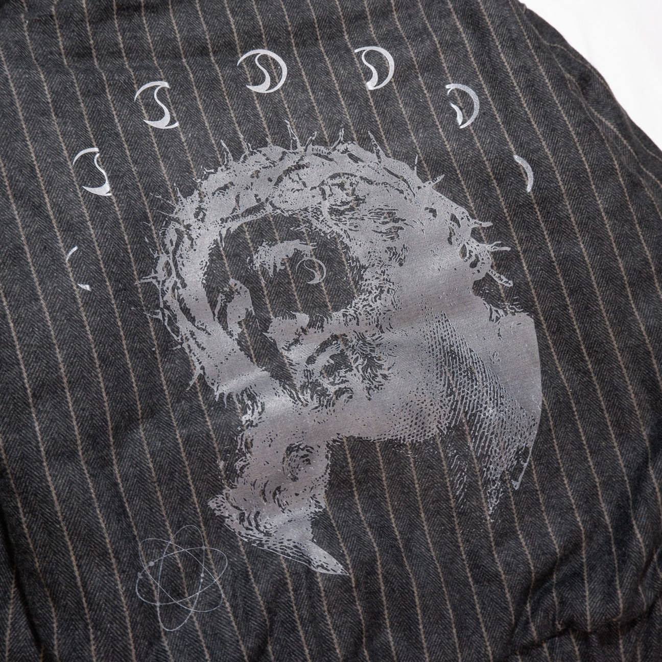 ASTRONOMY JESUS STRIPE ZIP HOODIE