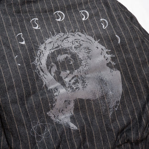 ASTRONOMY JESUS STRIPE ZIP HOODIE