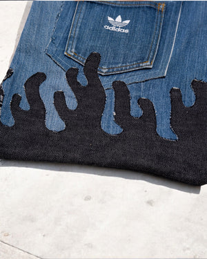 Fire denim tote bag b/b