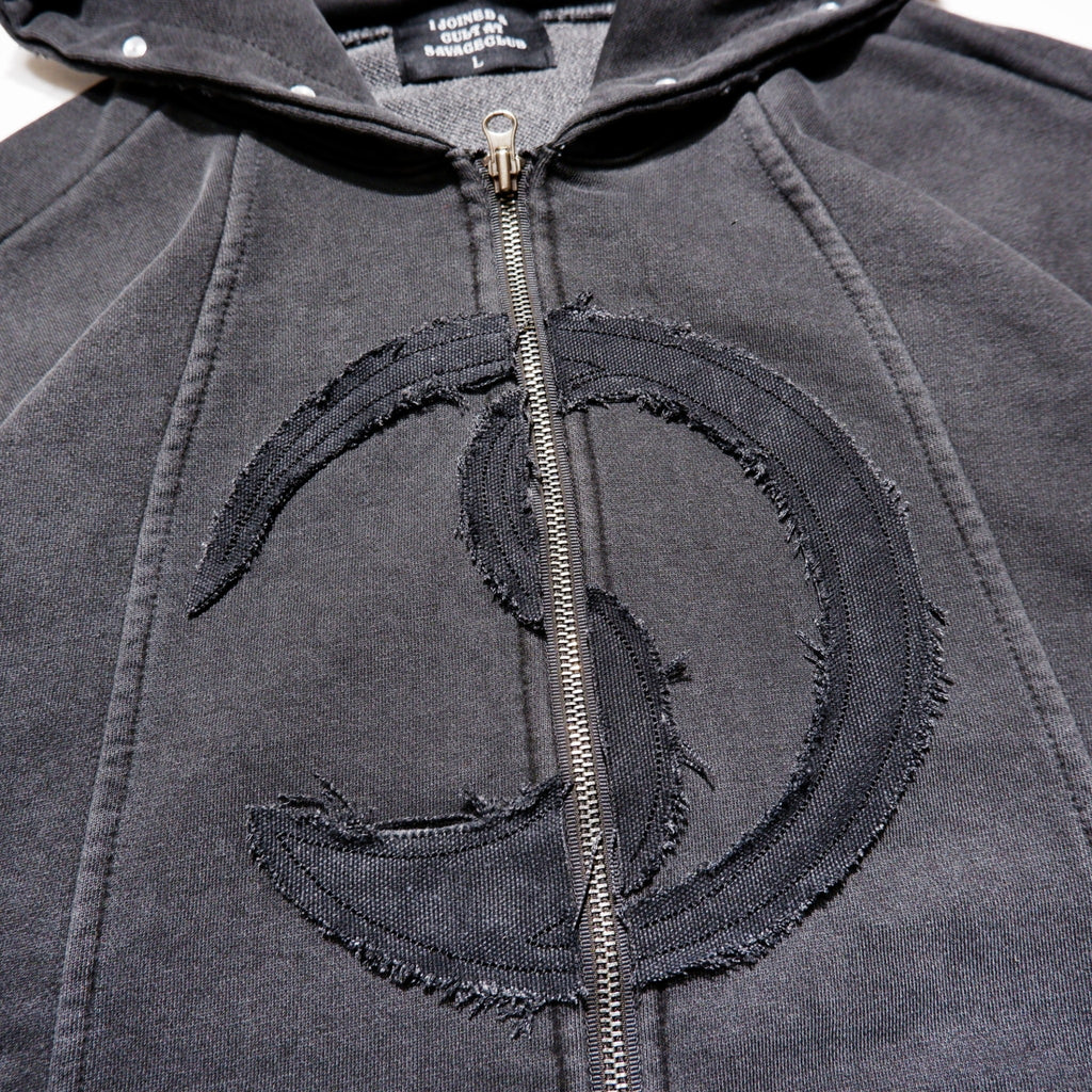 CRACK  ZIP HOODIE