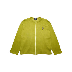 CRACK METAL KNIT ZIP