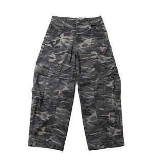 CROSS PAINT CAMO DENIM PANTS