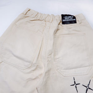 CROSS DRIP PAINTER PANTS