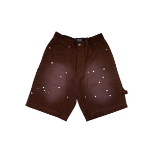 CROSS DRIP PAINTER PANTS