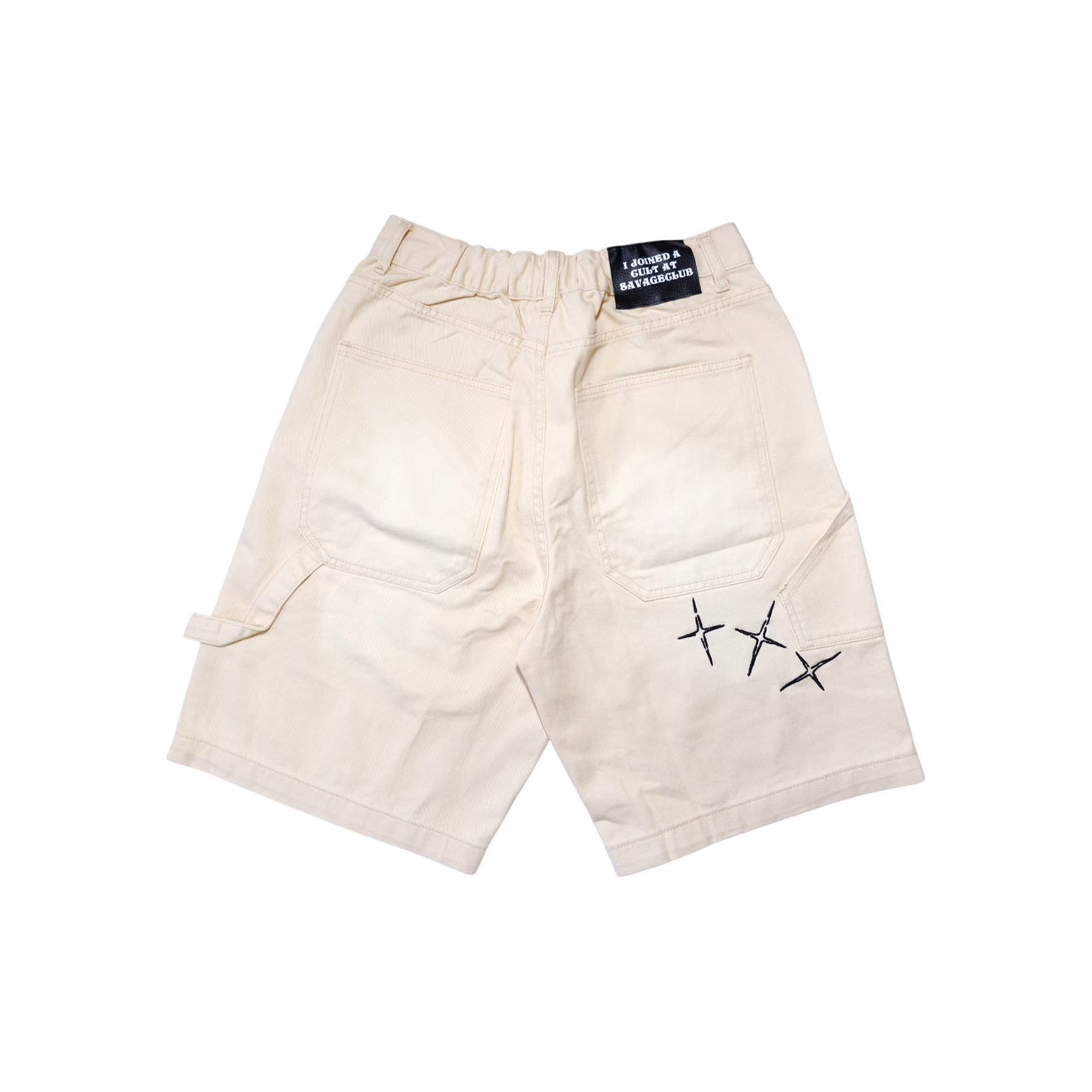 CROSS DRIP PAINTER PANTS