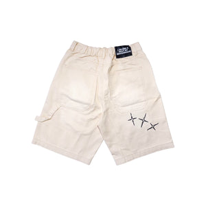 CROSS DRIP PAINTER PANTS