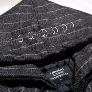 ASTRONOMY JESUS STRIPE ZIP HOODIE