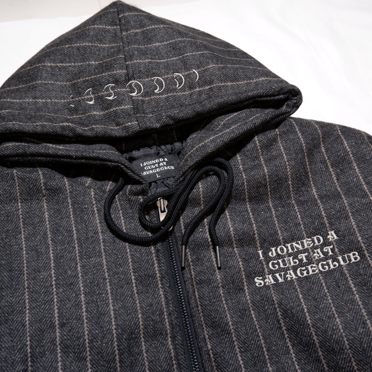 ASTRONOMY JESUS STRIPE ZIP HOODIE