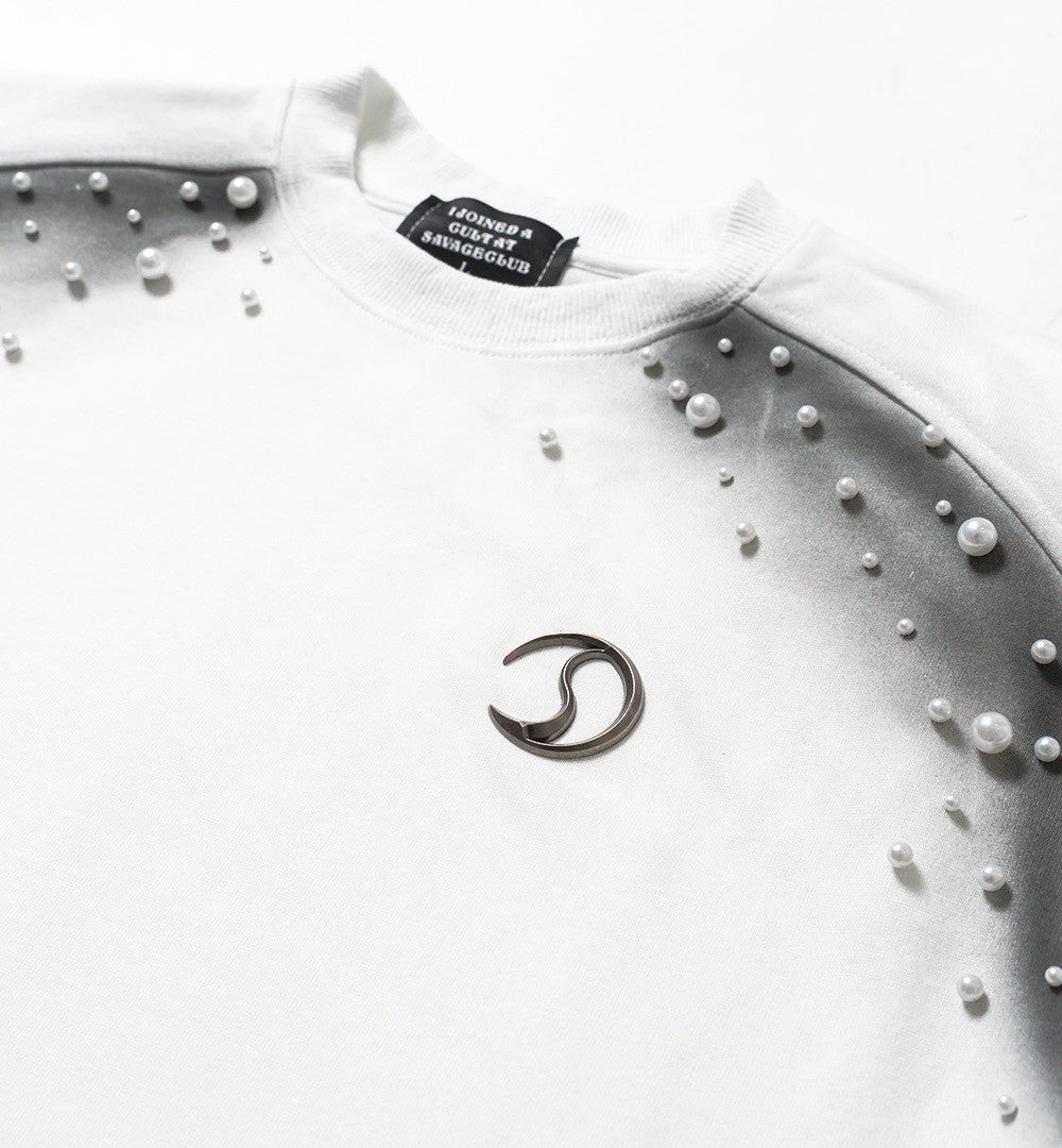 CRACK METAL PEARL TEE