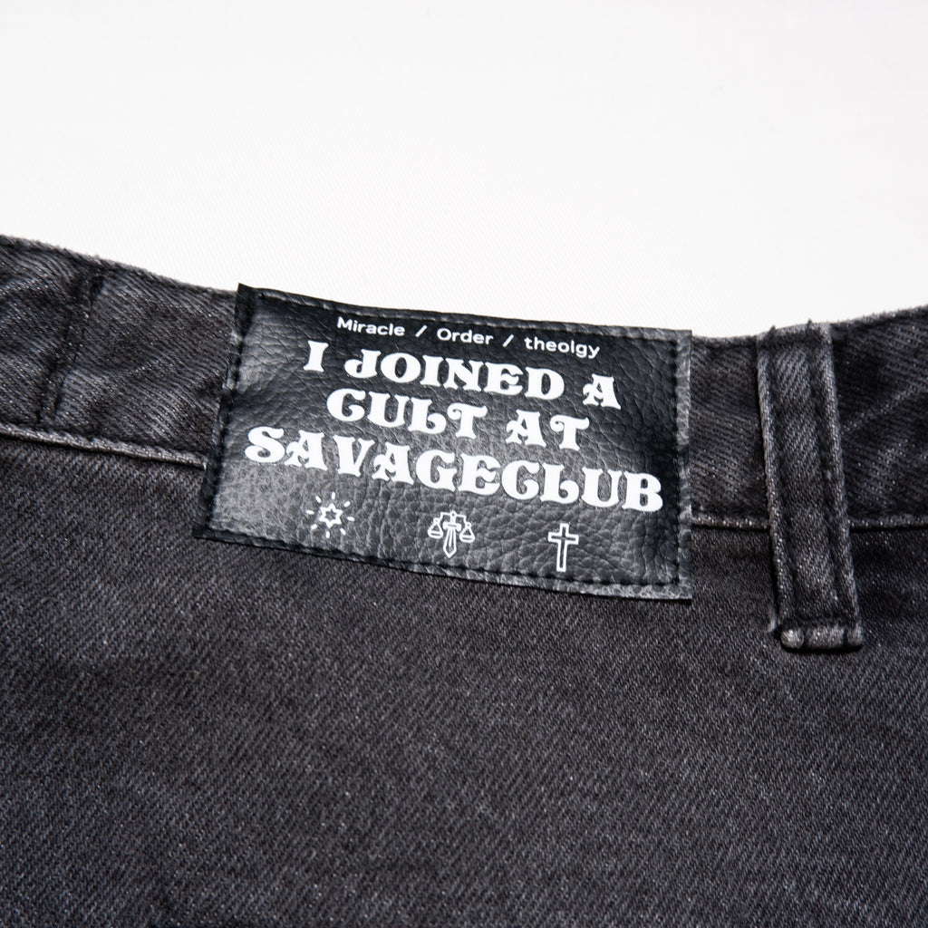 STUDS LINE DENIM PANTS