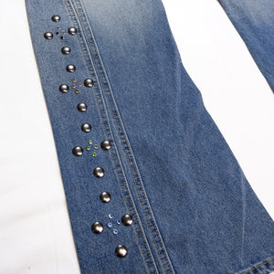 STUDS LINE DENIM PANTS