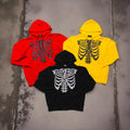 BONE ZIP HOODIE