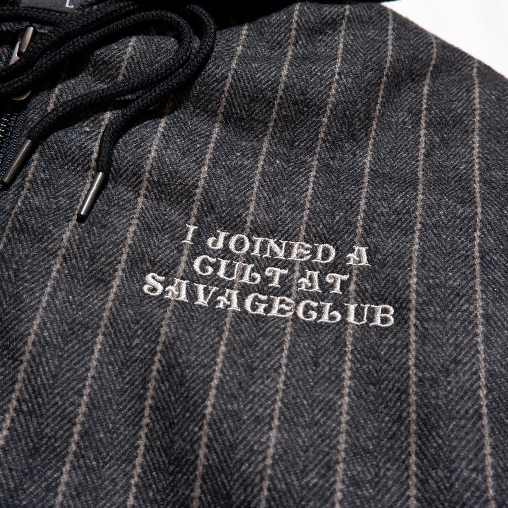 ASTRONOMY JESUS STRIPE ZIP HOODIE