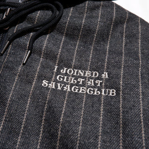 ASTRONOMY JESUS STRIPE ZIP HOODIE