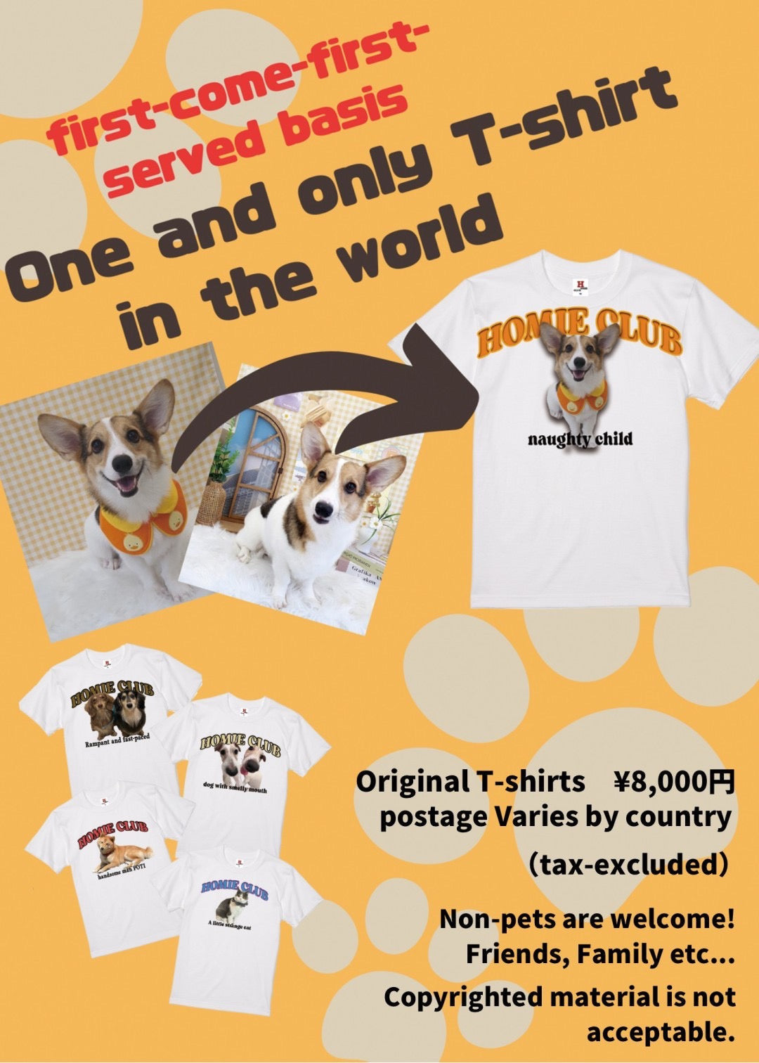 HOMIE CLUB オリジナルTシャツ