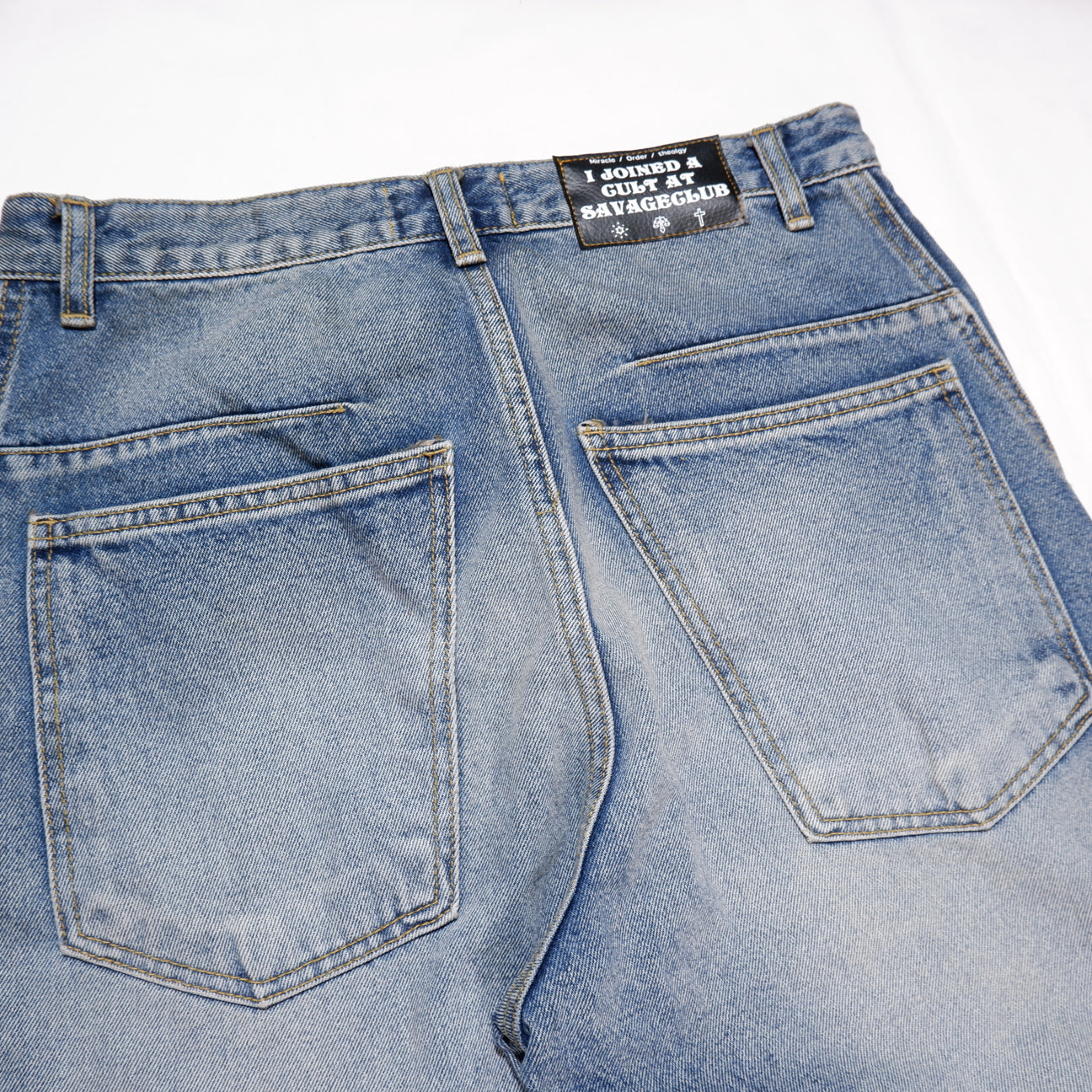 STUDS LINE DENIM PANTS