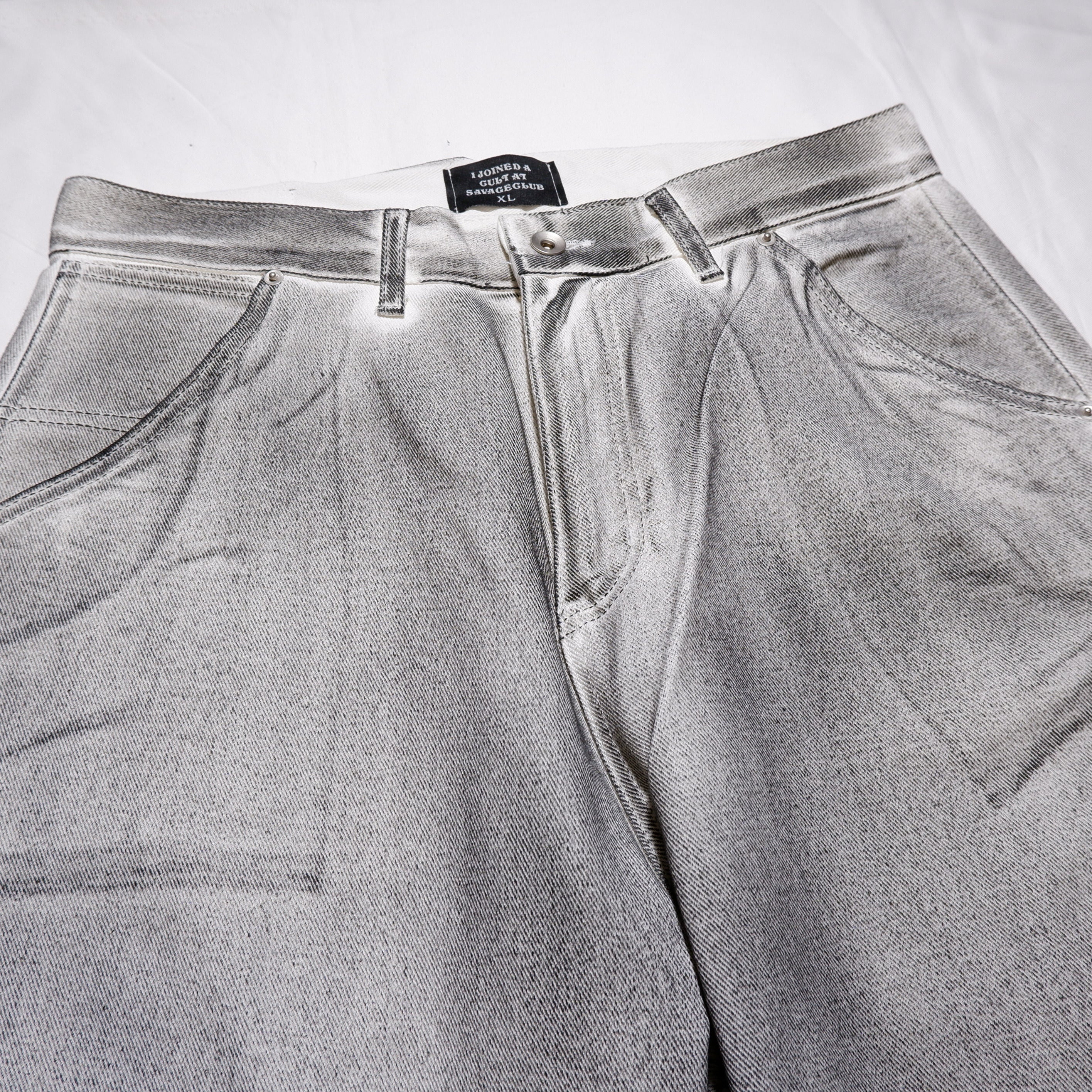 CULT OIL PAINT DENIM PANTS