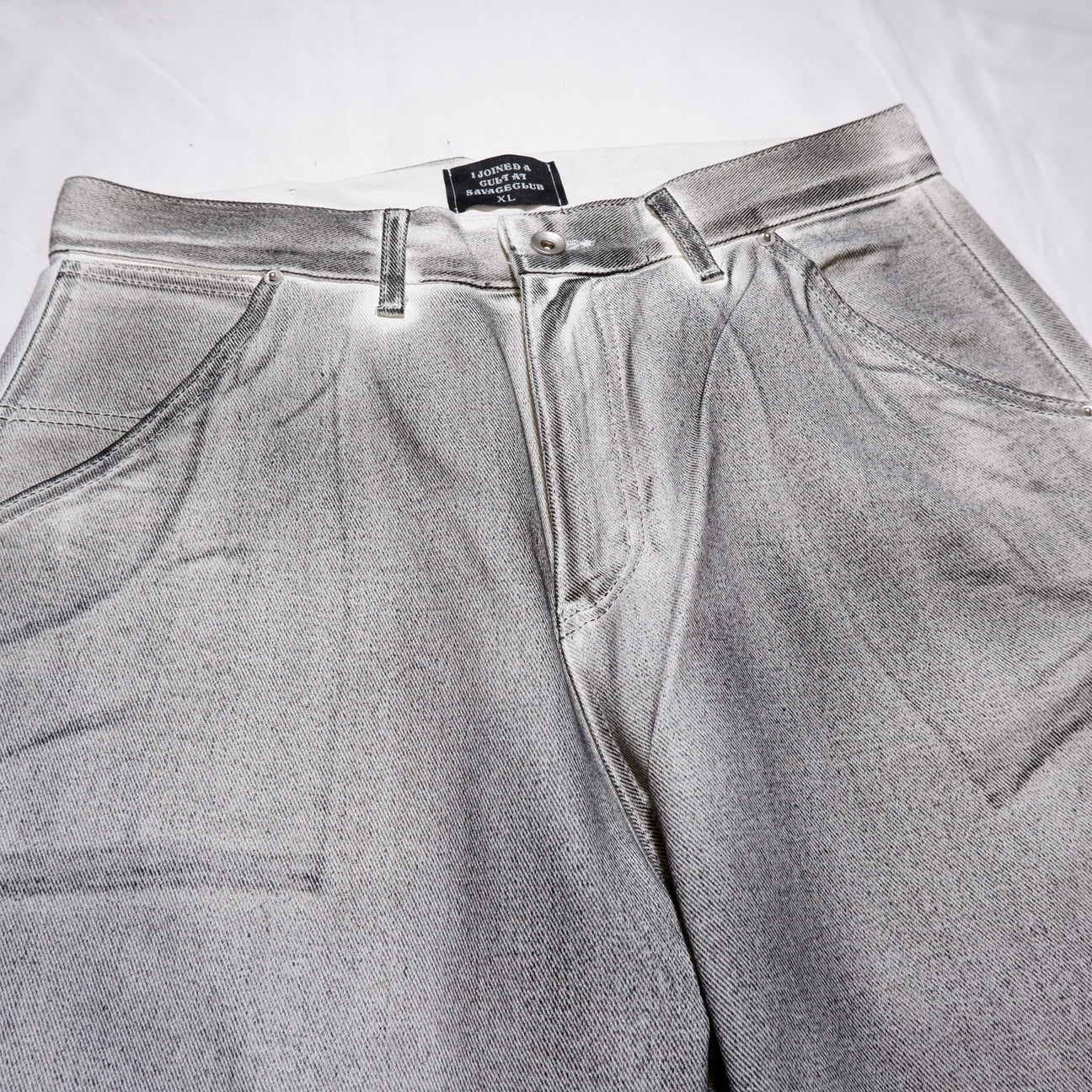 CULT OIL PAINT DENIM PANTS