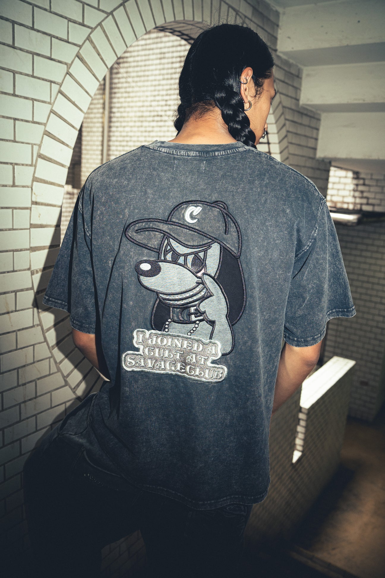 savage club × centimeter pigment tee