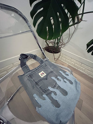 Fire denim tote bag c/b