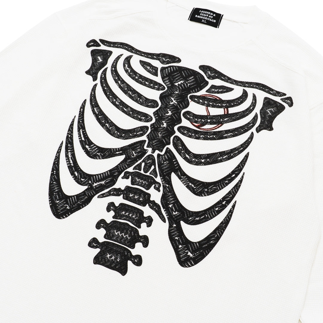 BONE WAFFLE L/S TEE