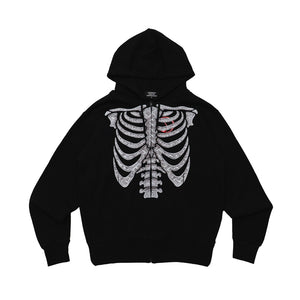 BONE ZIP HOODIE