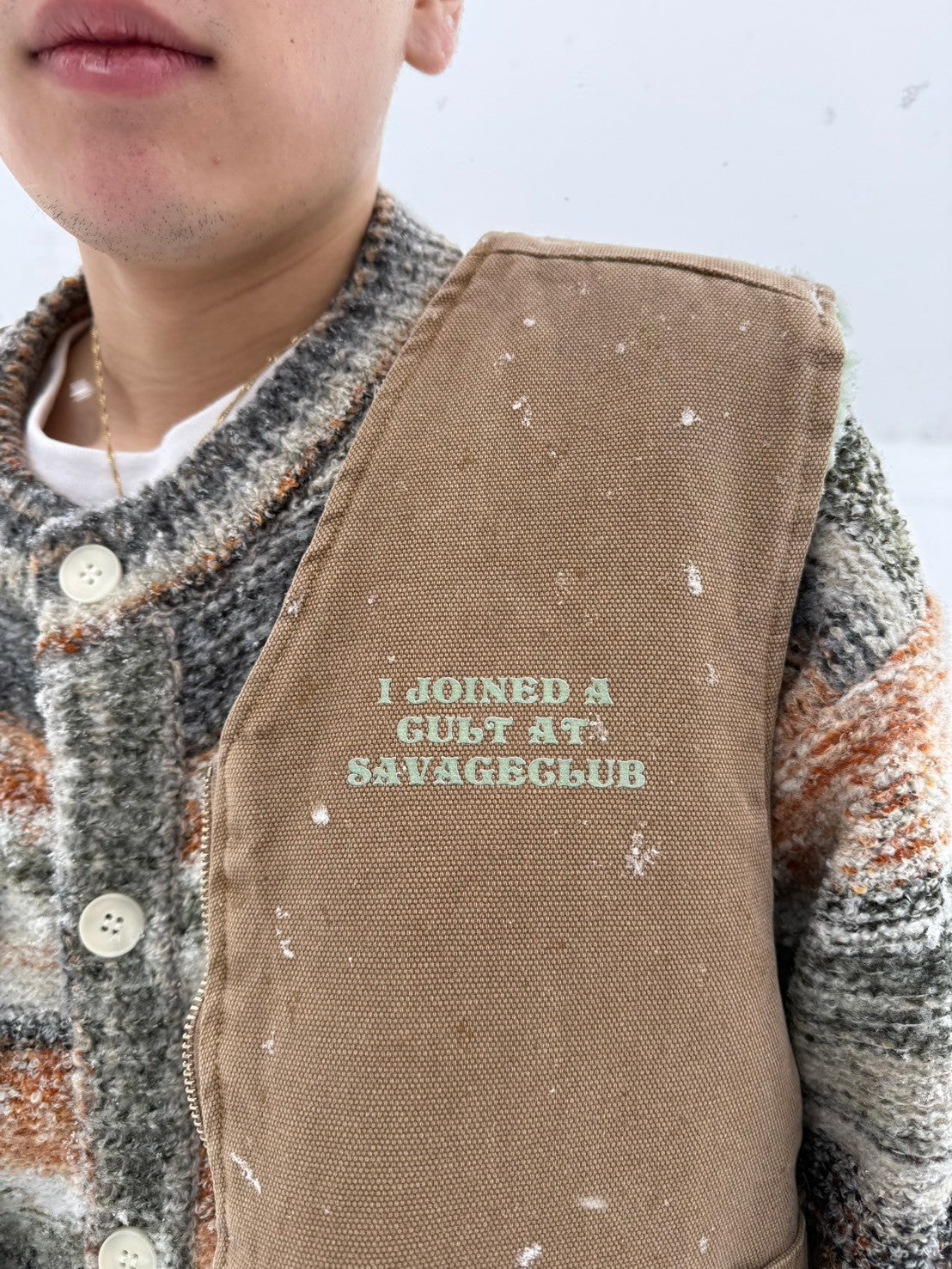 WHF reversible DUCK BOA VEST