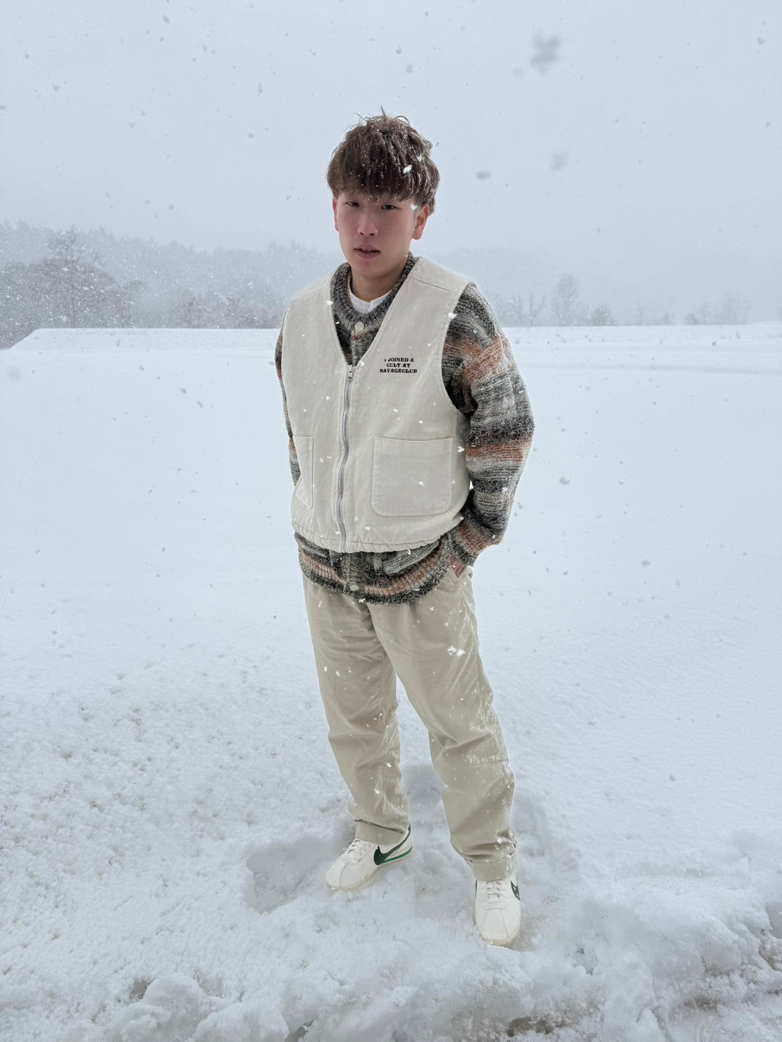 WHF reversible DUCK BOA VEST