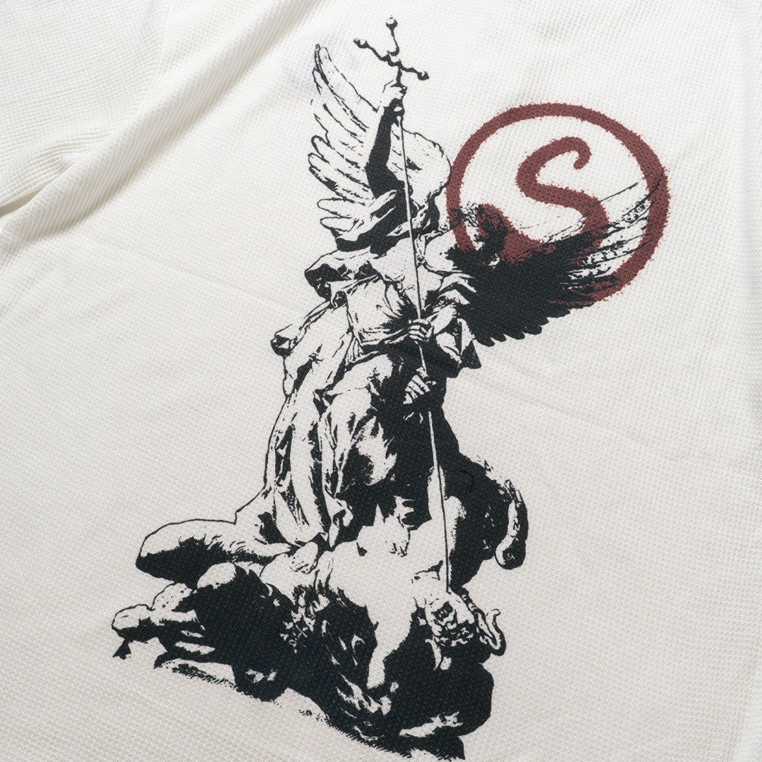 SATAN WAFFLE TEE