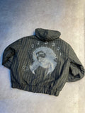 ASTRONOMY JESUS STRIPE ZIP HOODIE
