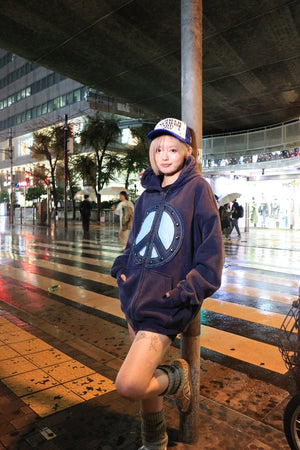 PEACE ZIP HOODIE