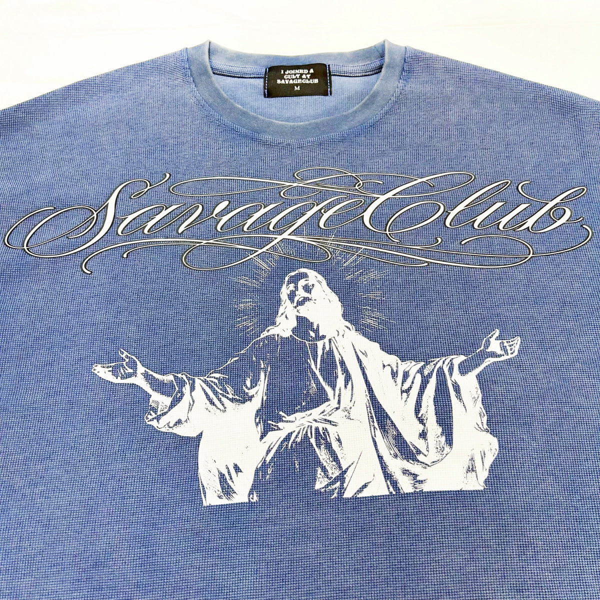 JESUS LETTERING WAFFLE TEE