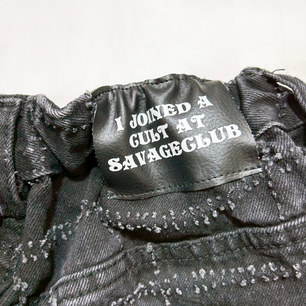 SVG NEEDLE PUNCH DENIMPANTS